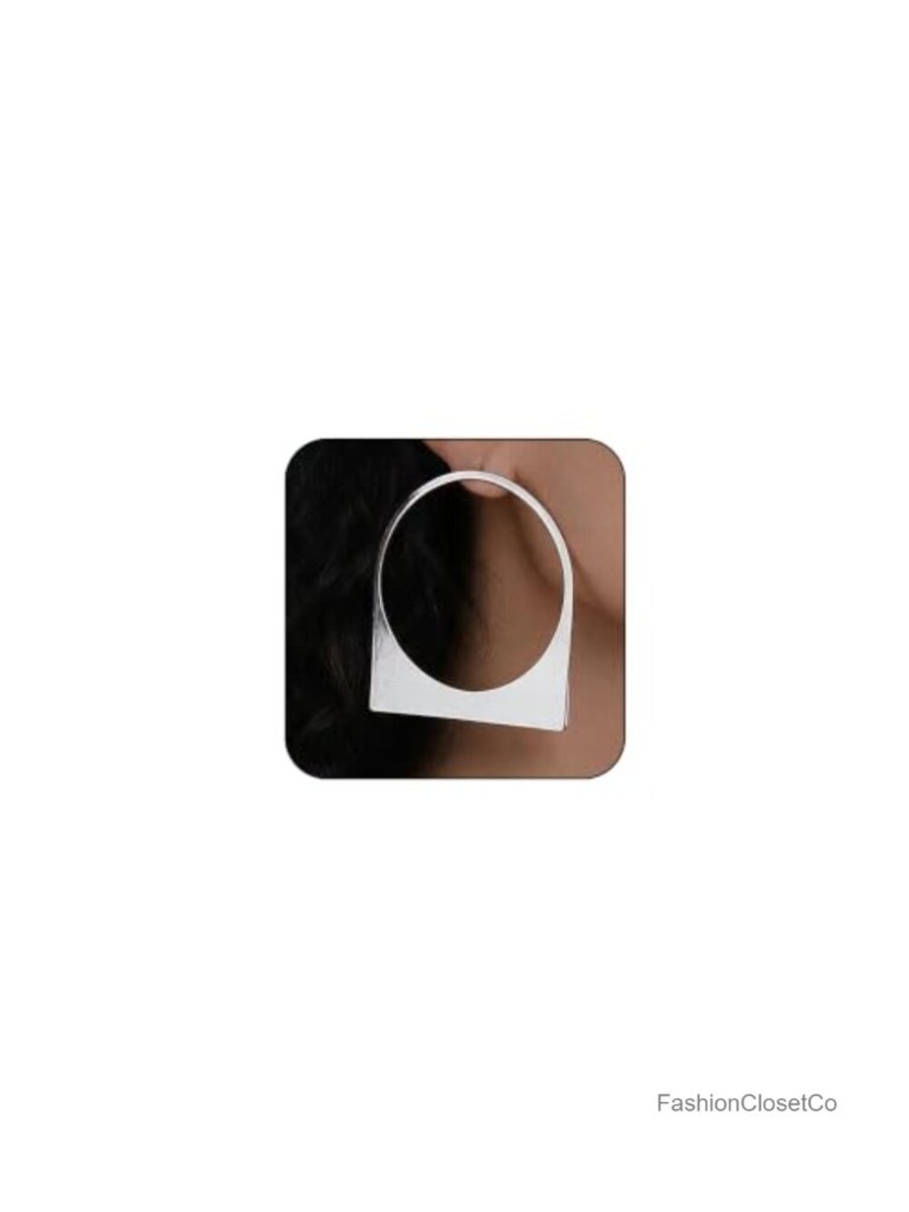 Large Chunky Gold Plated Stainless Steel Hoop Statement Earrings